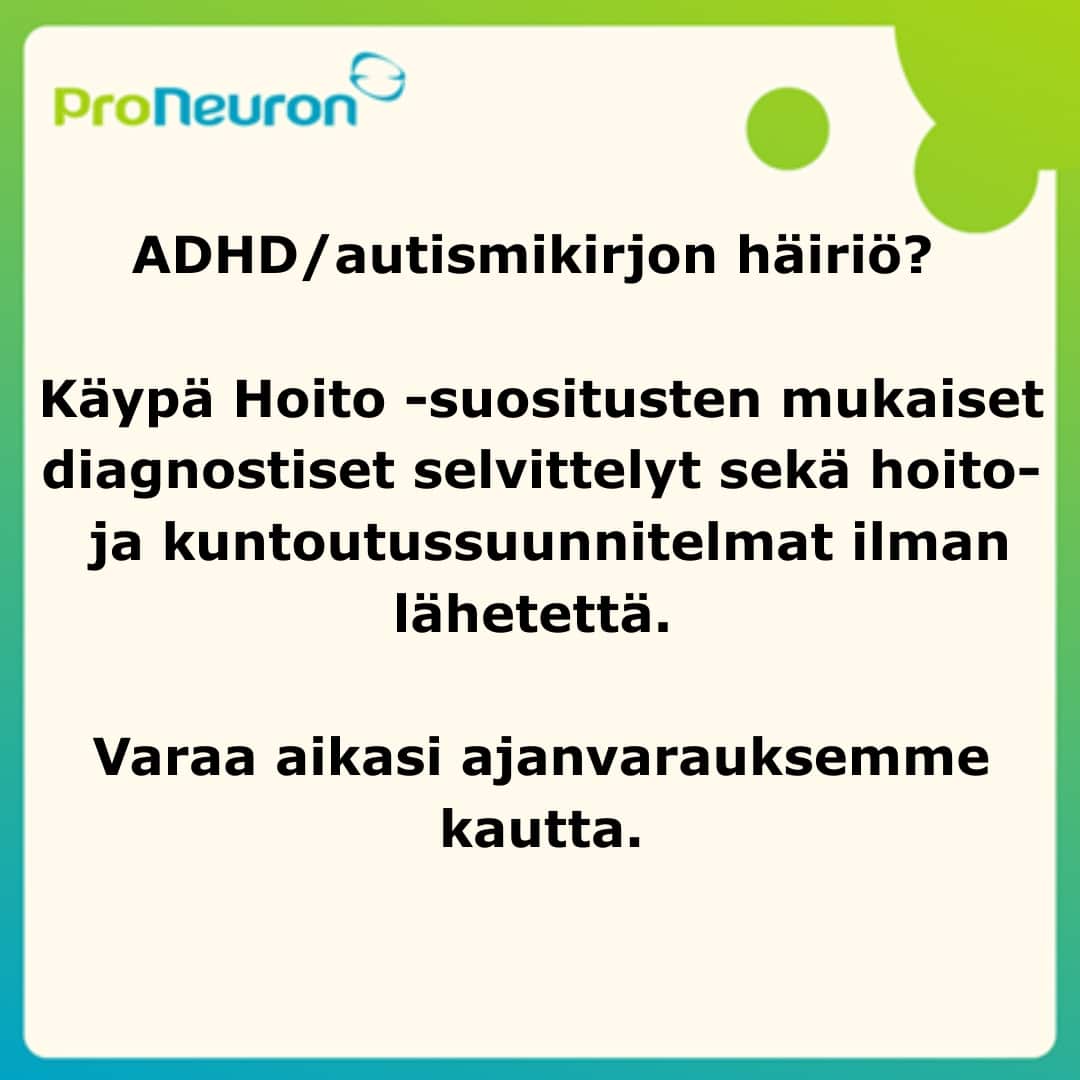 Aikoja varattavissa diagnostiseen alkukartoitukseen ajanvarauksessamme ...